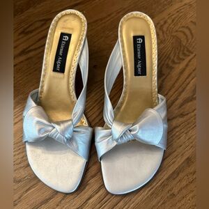 Etienne Aigner Silver Sandals